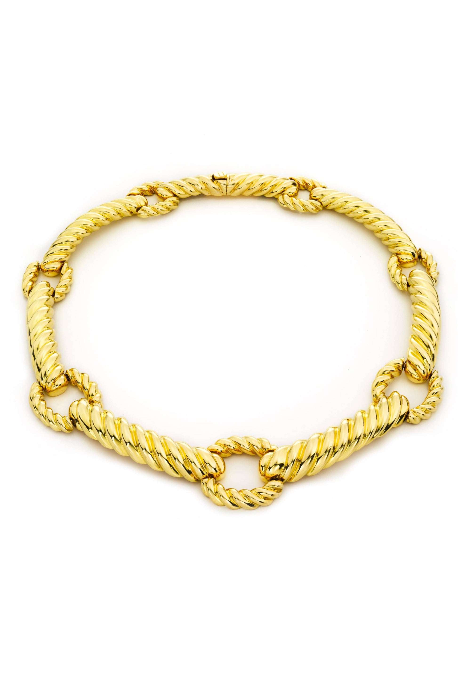 DAVID WEBB-Rope Link Necklace-YELLOW GOLD