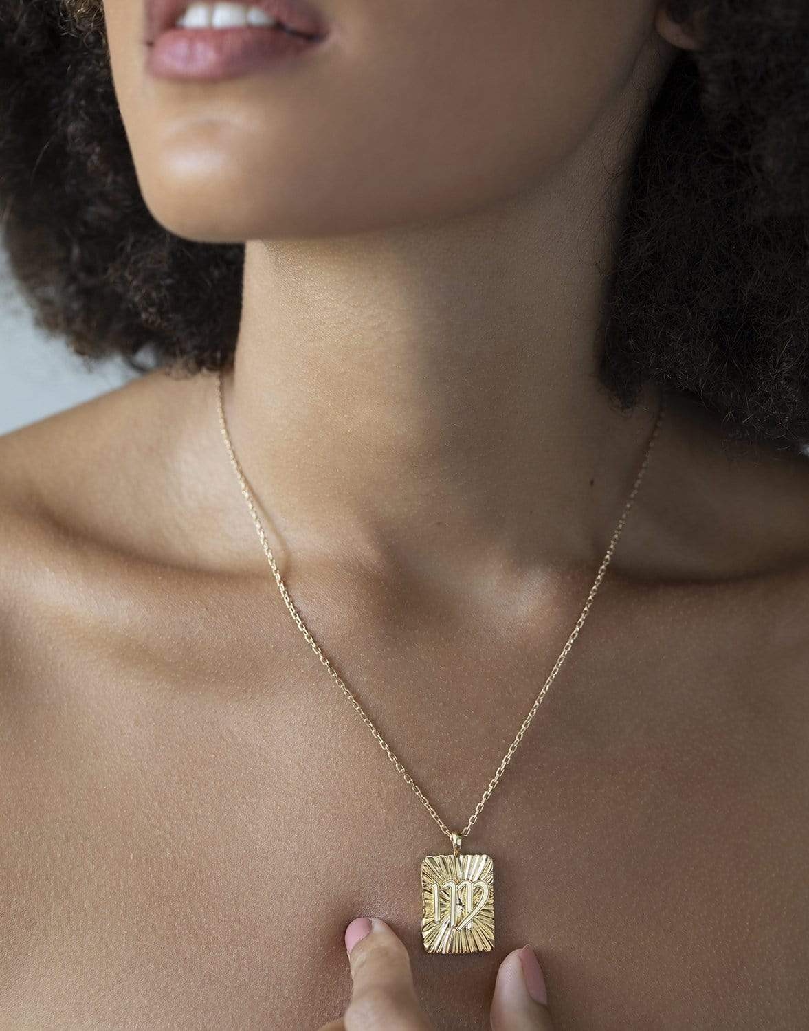 DAVID WEBB-Virgo Zodiac Pendant Necklace-YELLOW GOLD