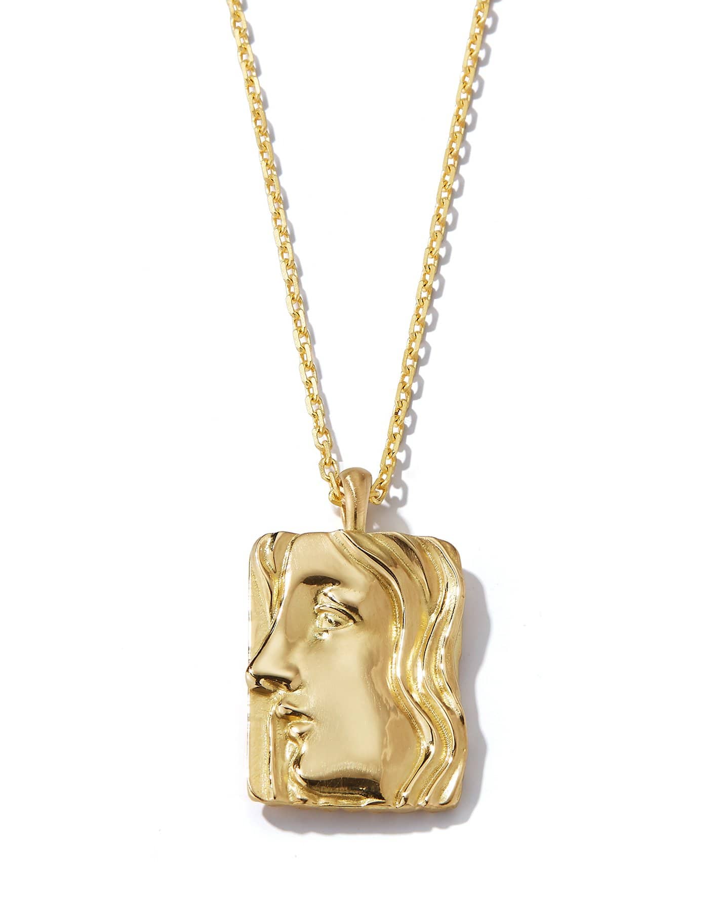 DAVID WEBB-Virgo Zodiac Pendant Necklace-YELLOW GOLD