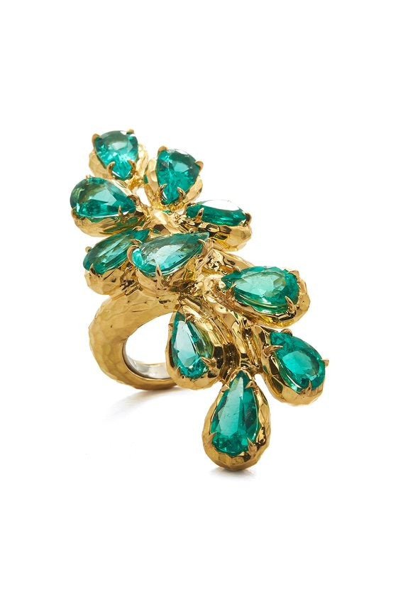 DAVID WEBB-Branch Ring-YELLOW GOLD