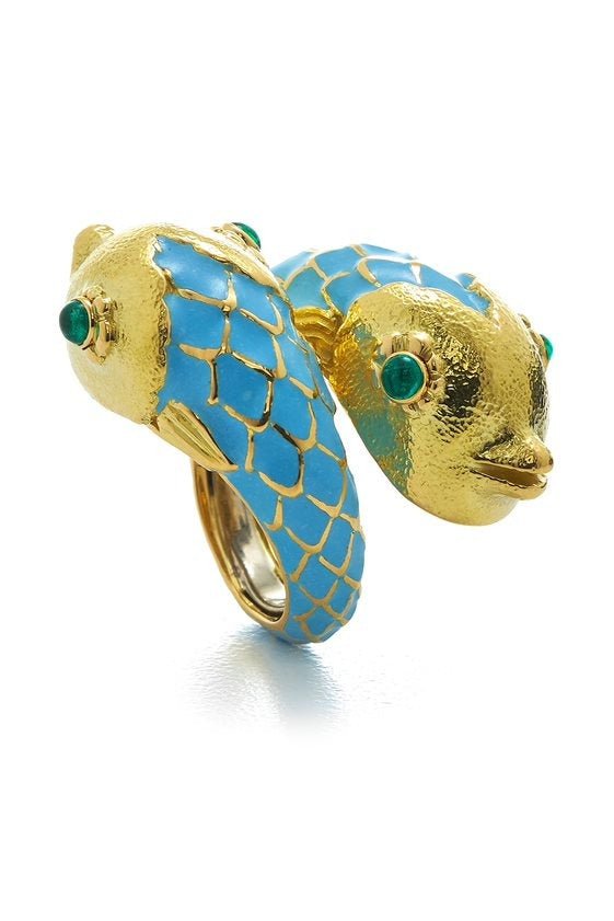 DAVID WEBB-Pisces Ring-YELLOW GOLD