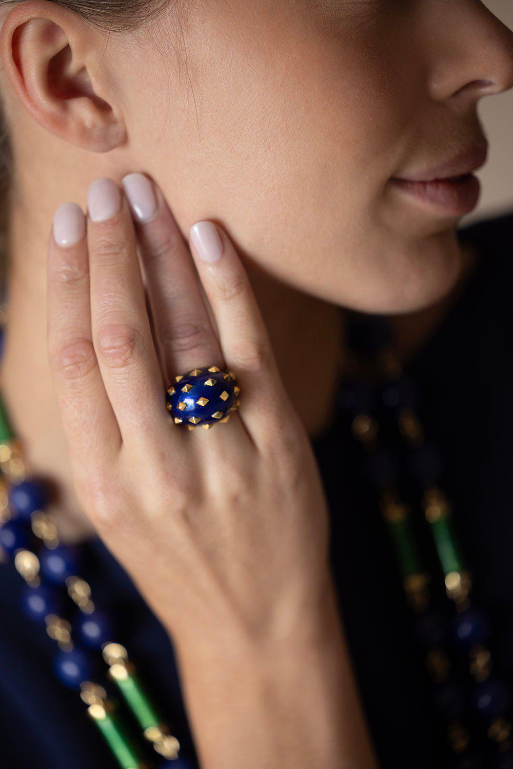 DAVID WEBB-Jackie Ring-YELLOW GOLD