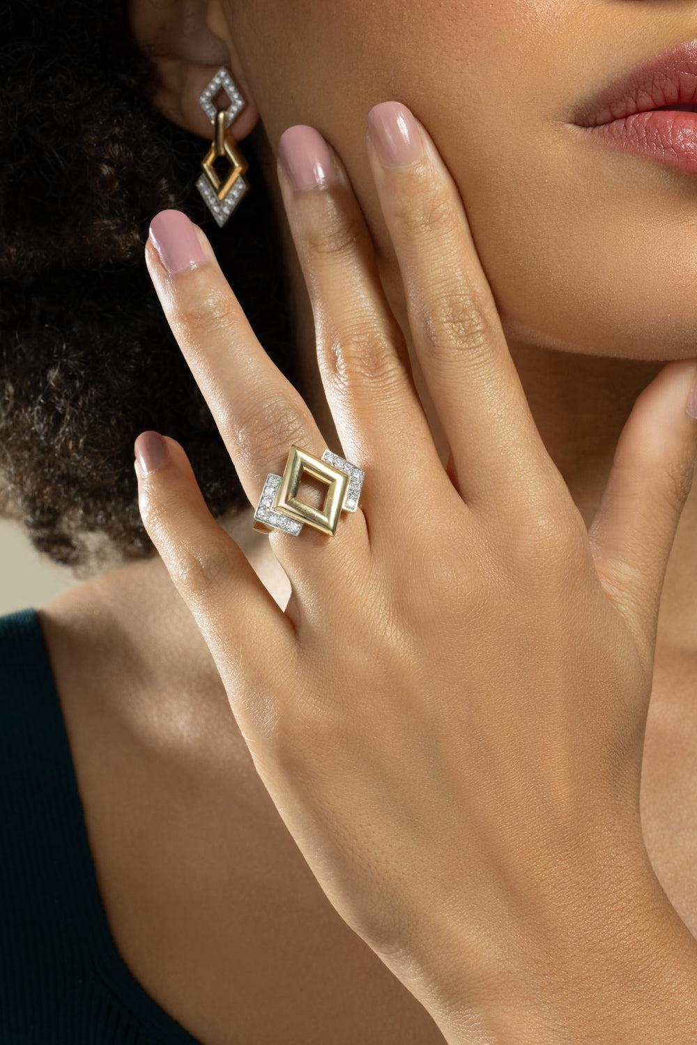 Diamond Unity Ring-YELLOW GOLD-6.5-JEWELRYFINE JEWELRING-DAVID WEBB