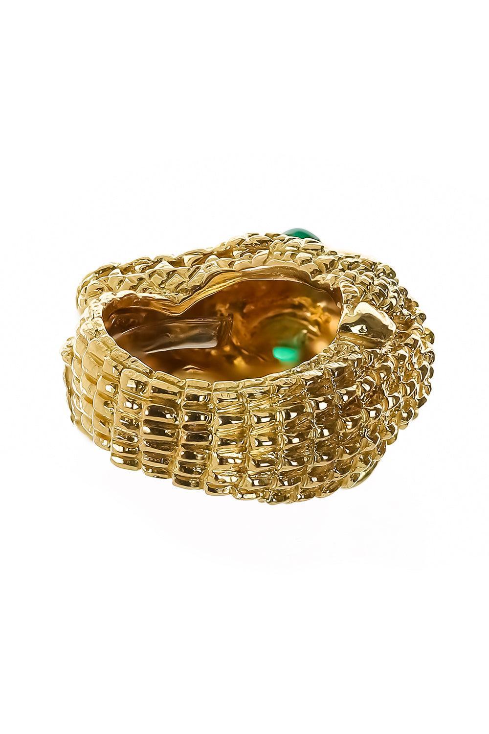 Repousse Alligator Ring-YELLOW GOLD-7-JEWELRYFINE JEWELRING-DAVID WEBB