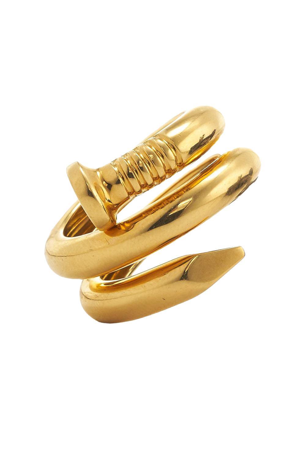 Polished Gold Nail Ring-YELLOW GOLD-8.5-JEWELRYFINE JEWELRING-DAVID WEBB