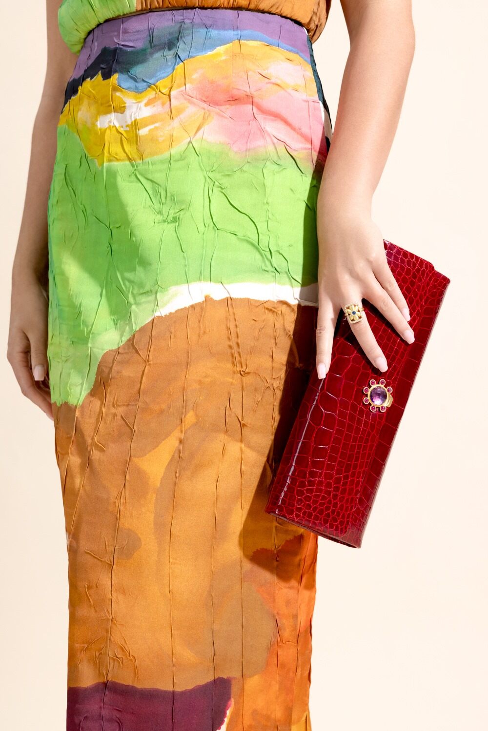 Classic Roll Clutch-RED-HANDBAGCLUTCHES-JADA LOVELESS