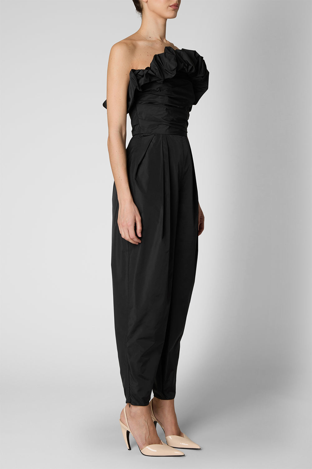 Draped Jumpsuit-BLACK-40-CLOTHINGPANTJUMPSUIT-DEL CORE