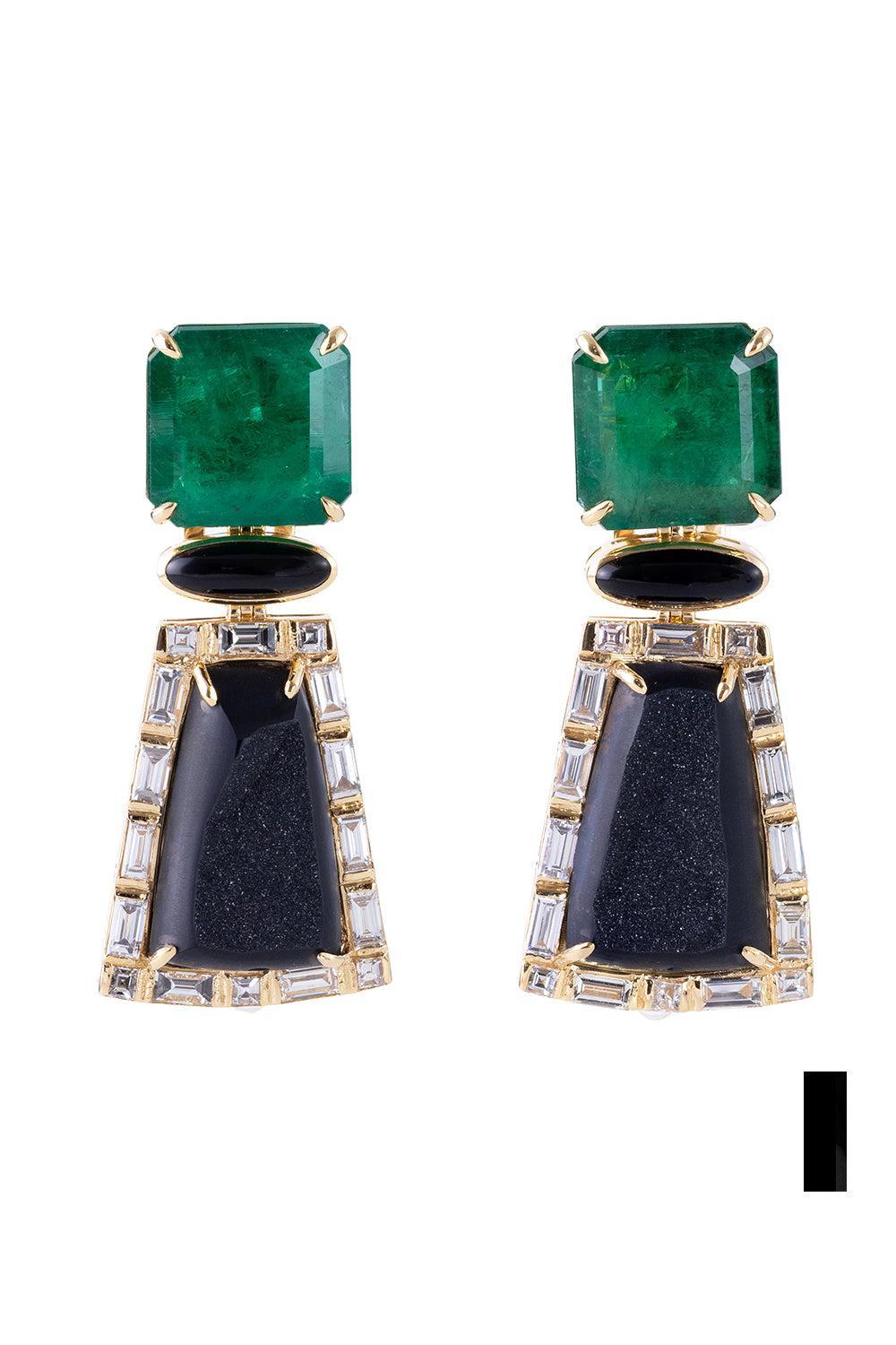  Emerald Jade Agate Dusk Earrings-YELLOW GOLD-JEWELRYFINE JEWELEARRING-DENISE CASSOU 