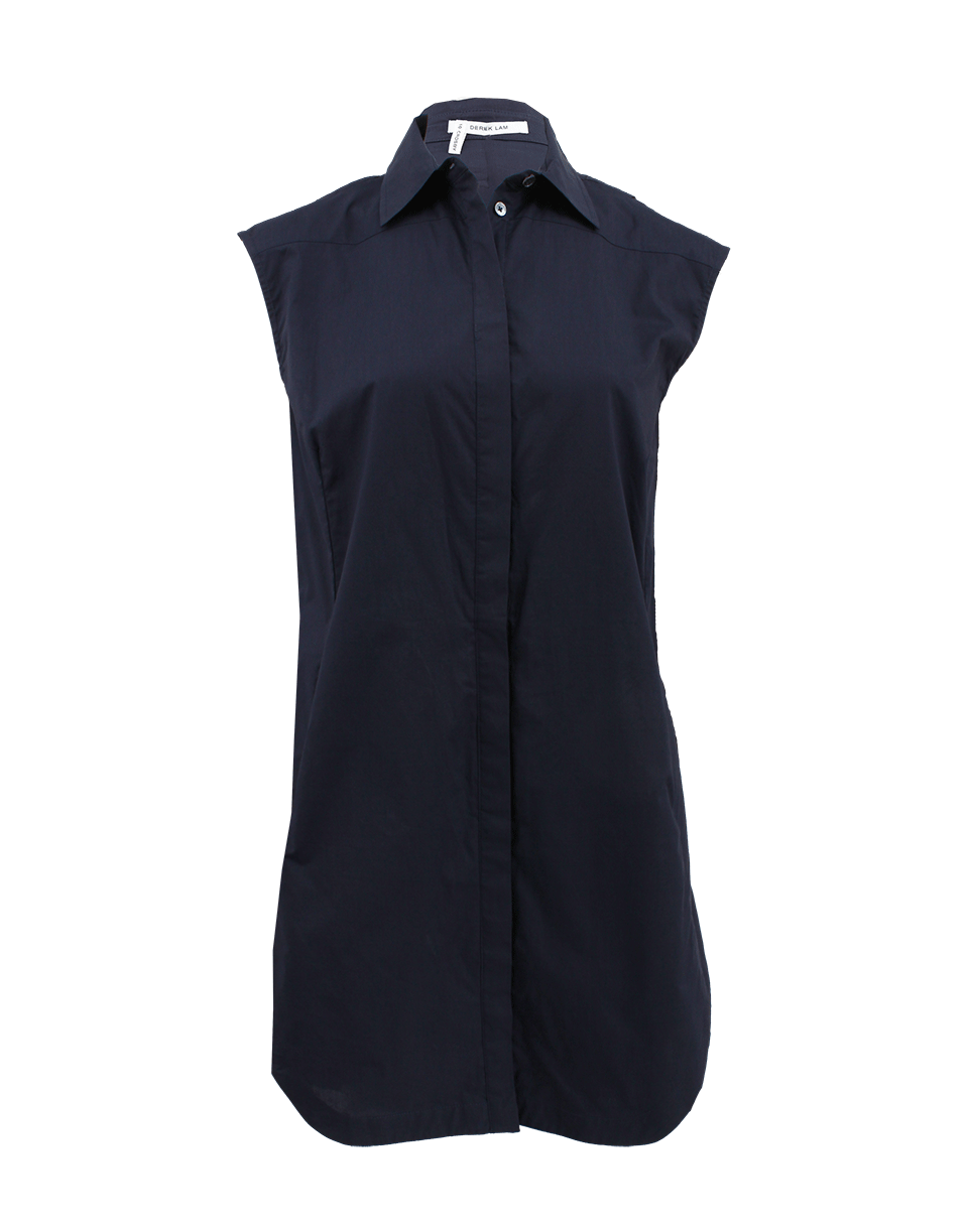 DEREK LAM 10 CROSBY-Sleeveless Pleated Skirt Dress-