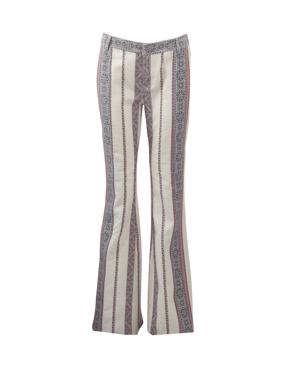 DEREK LAM 10 CROSBY-Flared Linen Jeans-