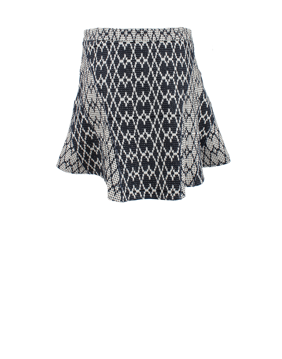 DEREK LAM 10 CROSBY-Flare Mini Skirt-