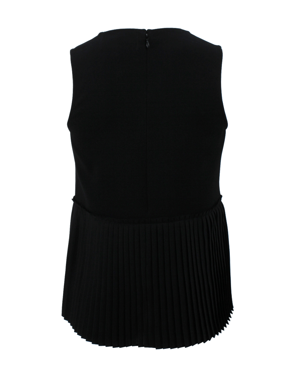 DEREK LAM 10 CROSBY-Pleated Hem Top-