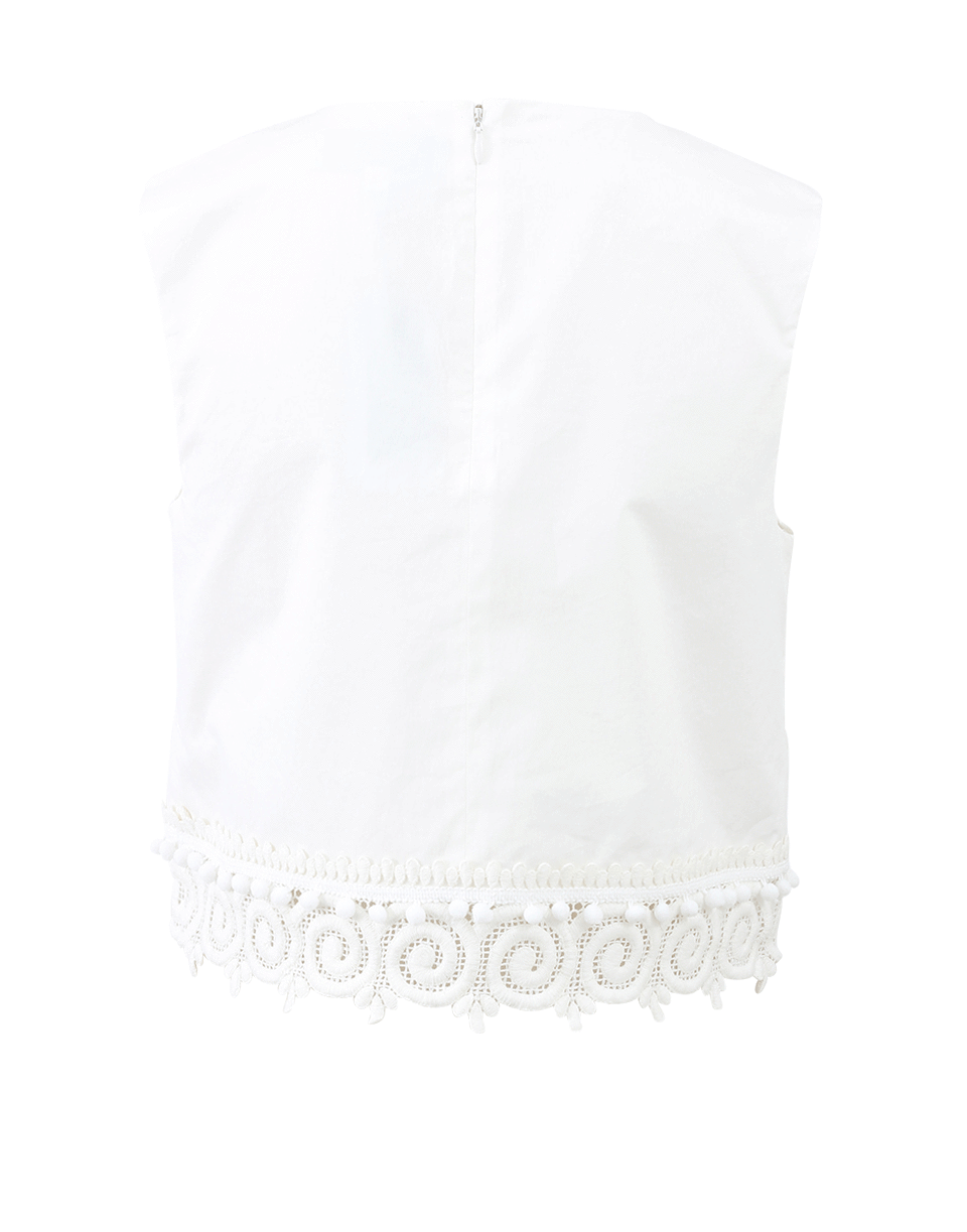 DEREK LAM 10 CROSBY-Lace Shell Top-
