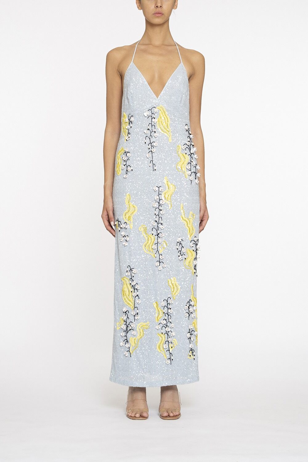 Cocktail Slip Dress-BLUE-40-CLOTHINGDRESSCOCKTAIL-DES PHEMMES