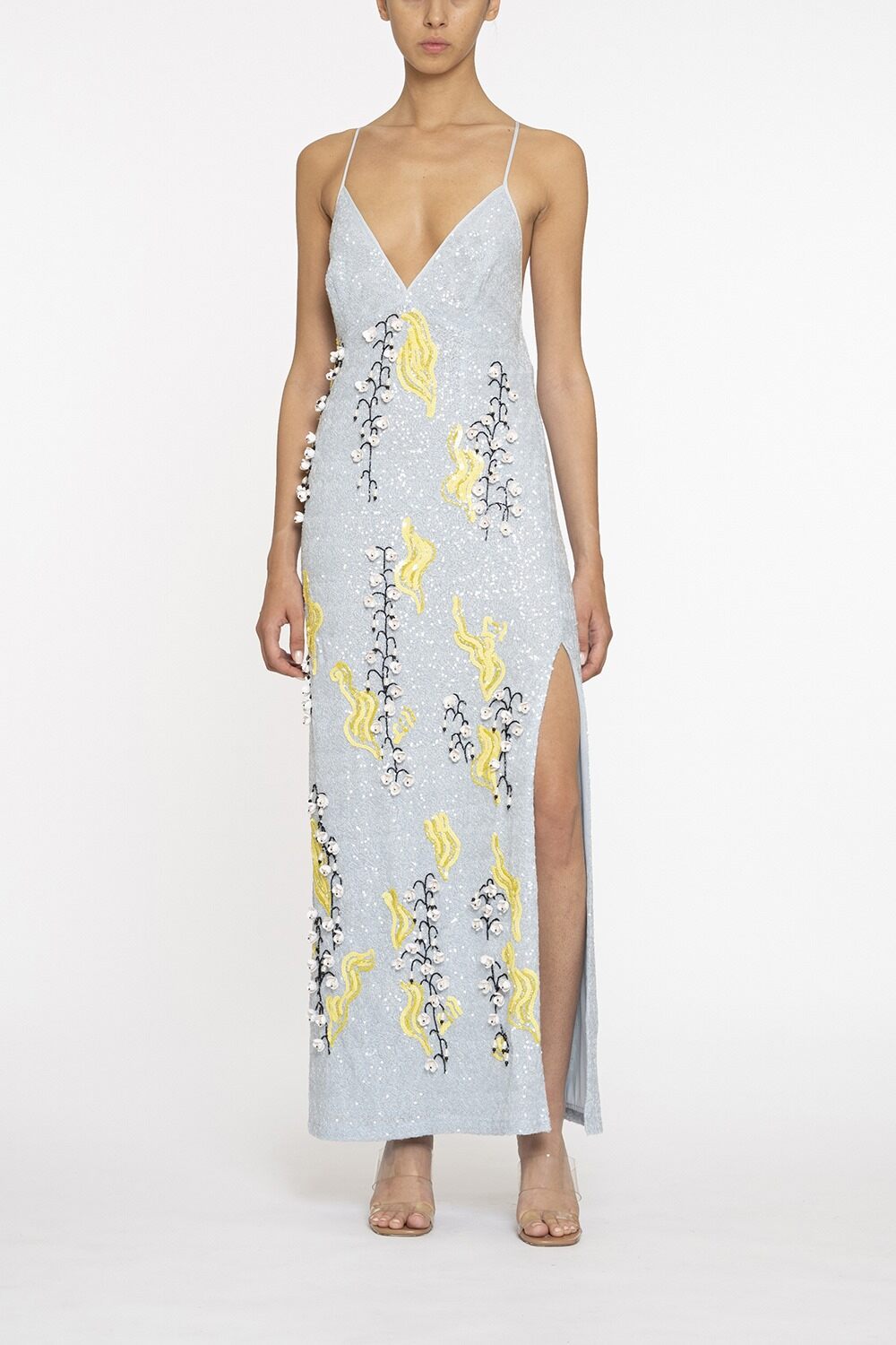 Cocktail Slip Dress-BLUE-40-CLOTHINGDRESSCOCKTAIL-DES PHEMMES