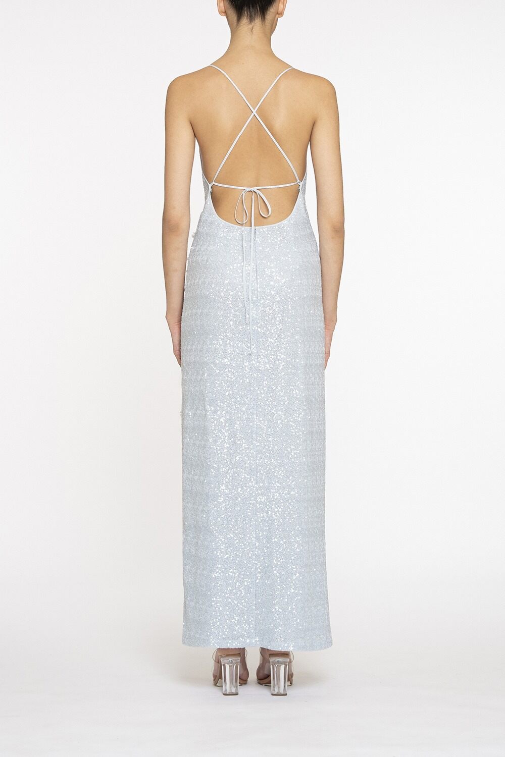 Cocktail Slip Dress-BLUE-40-CLOTHINGDRESSCOCKTAIL-DES PHEMMES