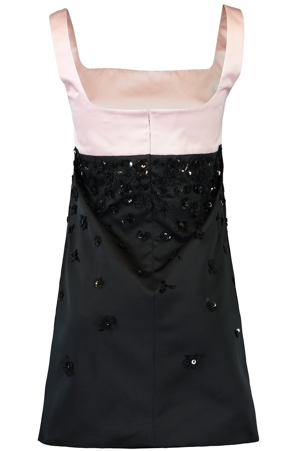 DES PHEMMES-Colorblock Sequin Mini Dress-