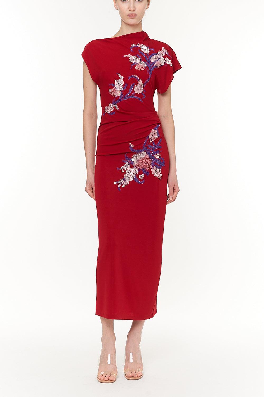 Off Shoulder Dress-RUBIS-38-CLOTHINGDRESSCOCKTAIL-DES PHEMMES