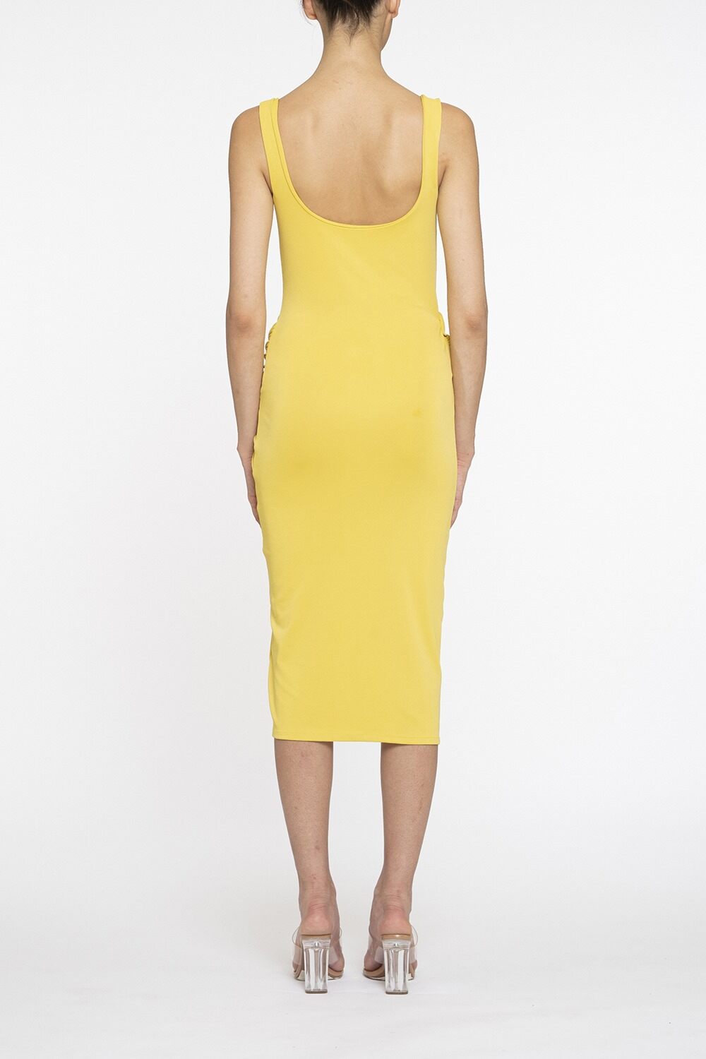 Tank Top Midi Dress-YELLOW-38-CLOTHINGDRESSCOCKTAIL-DES PHEMMES