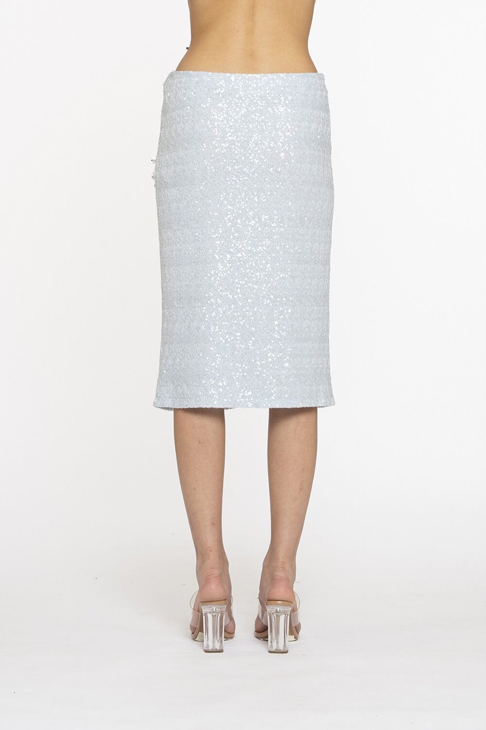 Classic Longuette Skirt-BLUE-38-CLOTHINGSKIRTEVENING-DES PHEMMES