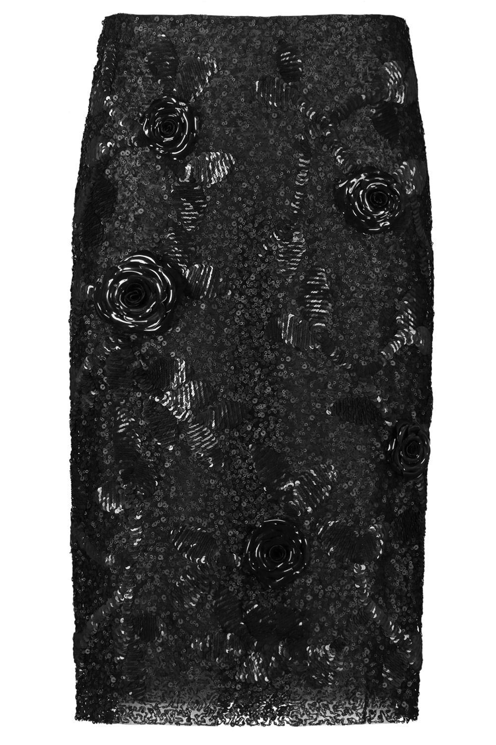DES PHEMMES-Floral Pencil Skirt-
