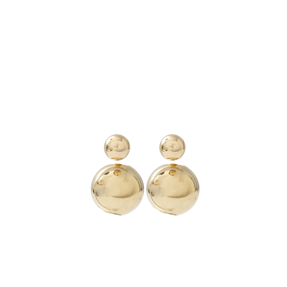 DESIGNS BY JANIS SAVITT-Gold Pearl Earrings-GLD/PRL