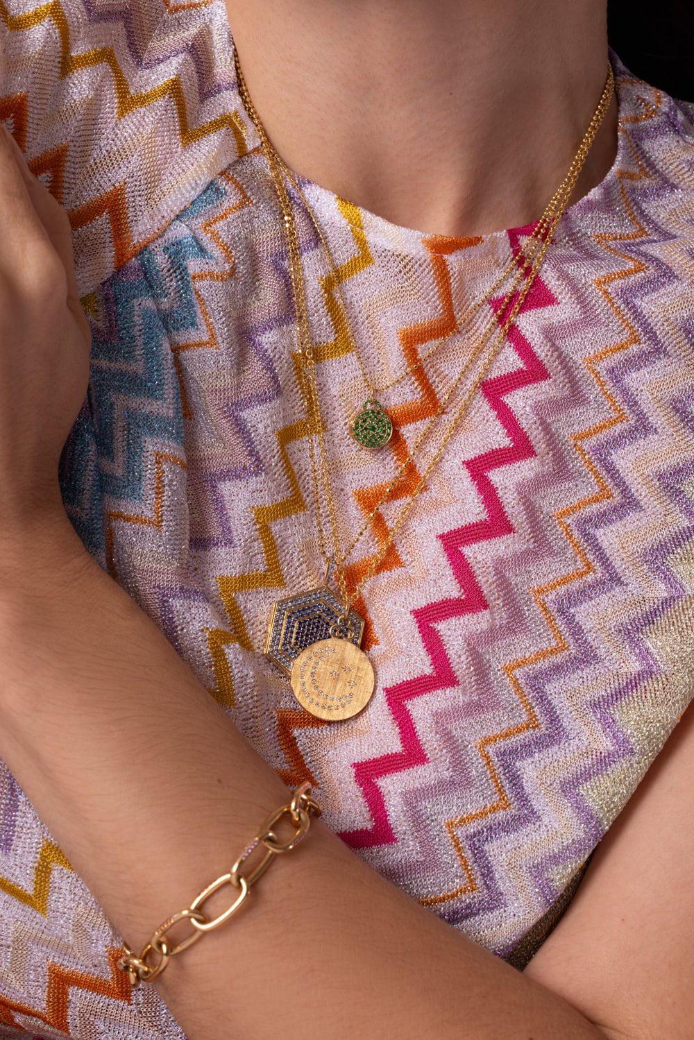 DEVON WOODHILL-Mamma Mia Sapphire Bracelet-YELLOW GOLD