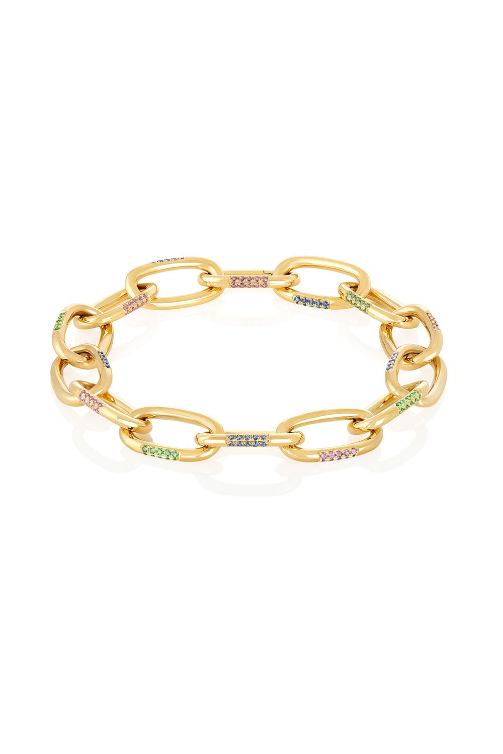 DEVON WOODHILL-Mamma Mia Sapphire Bracelet-YELLOW GOLD