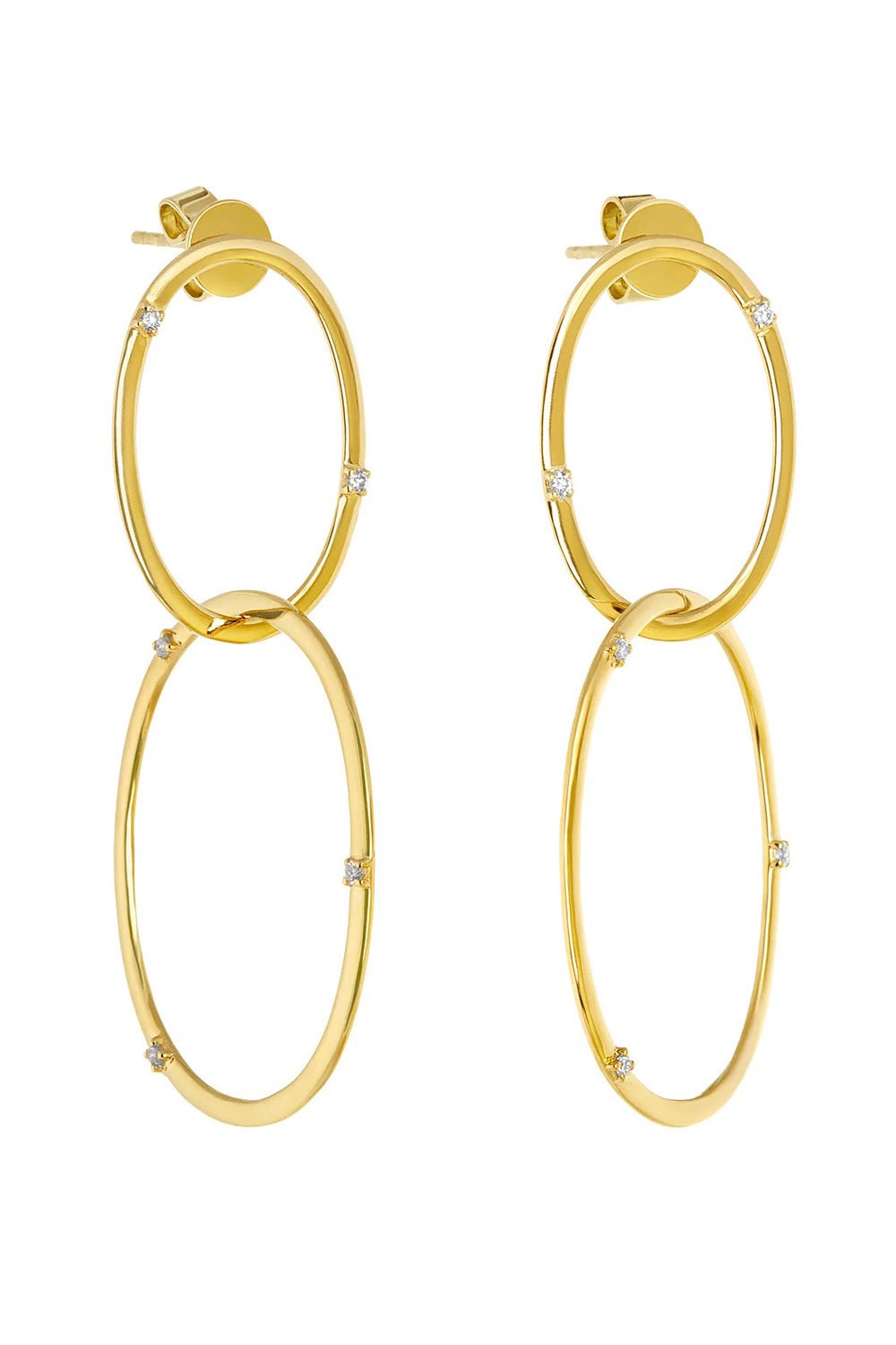 DEVON WOODHILL-Diamond Oh! Earrings-YELLOW GOLD