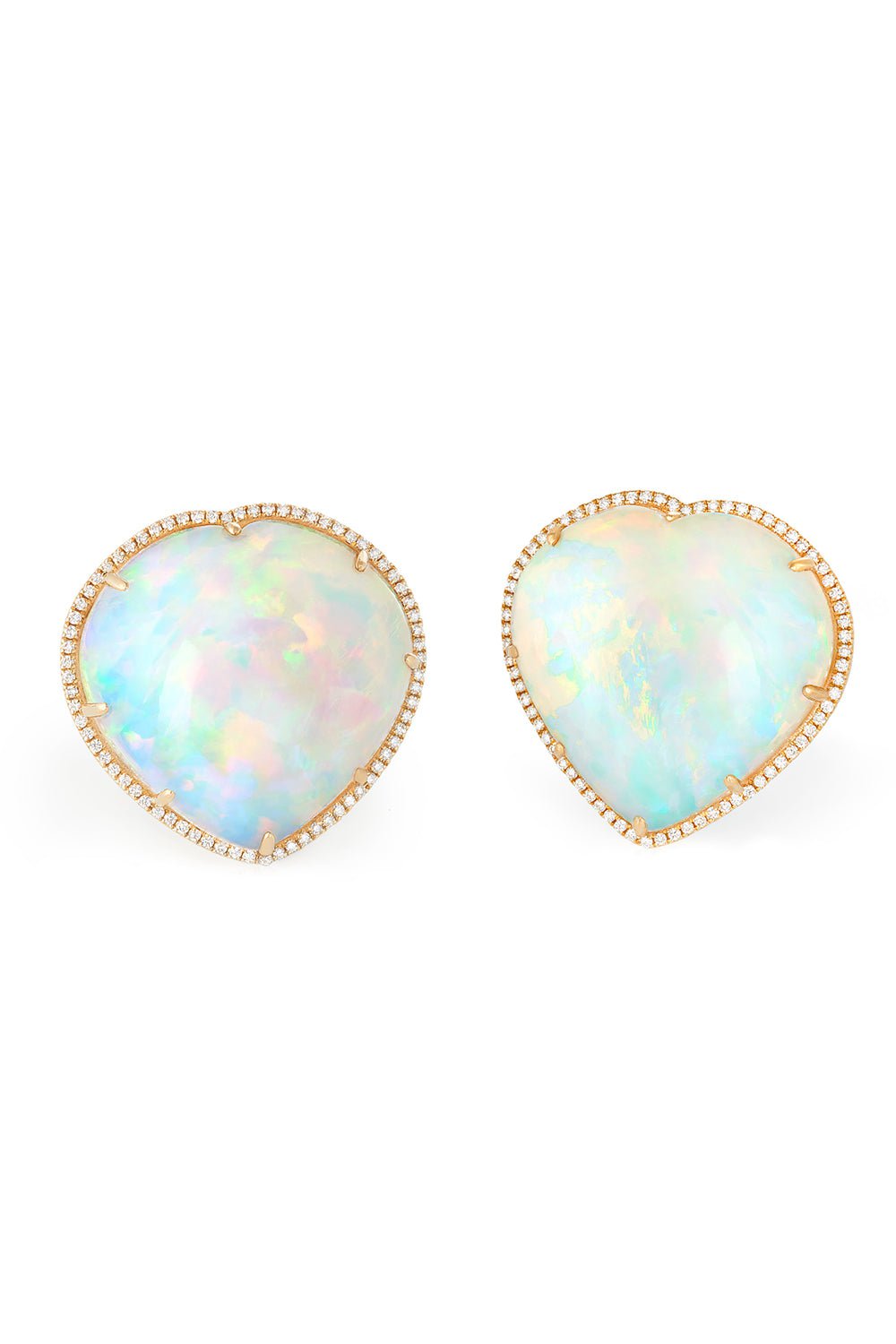 DEVON WOODHILL-Mega Love Stud Earrings-YELLOW GOLD
