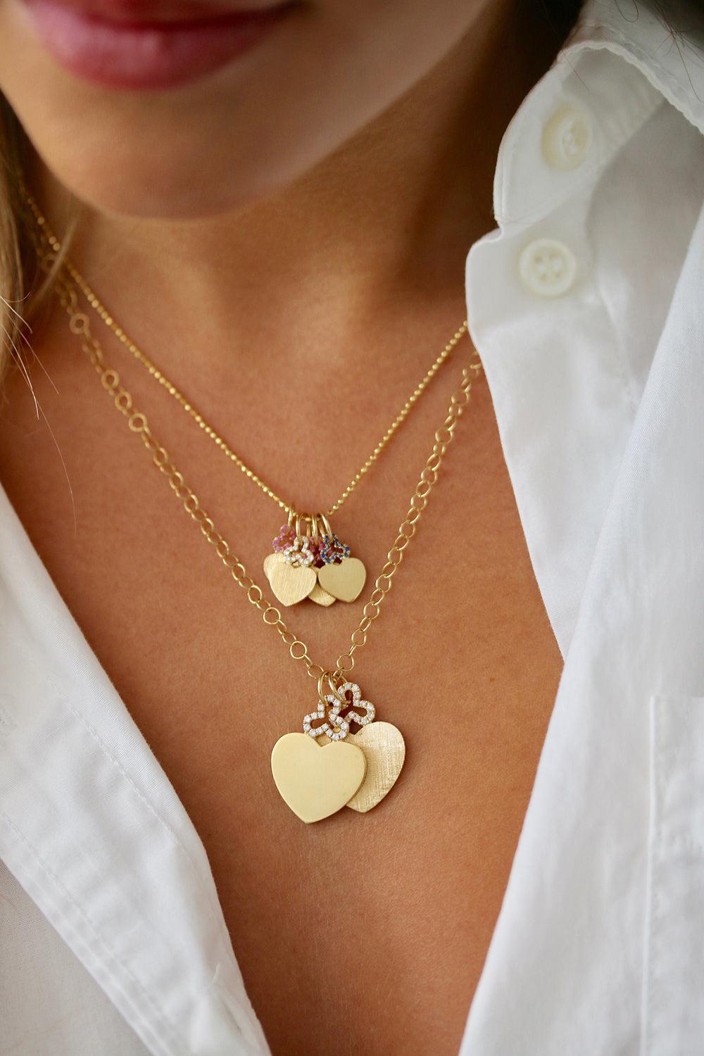 Mini Heart Charm-YELLOW GOLD-JEWELRYFINE JEWELEARRING-DEVON WOODHILL
