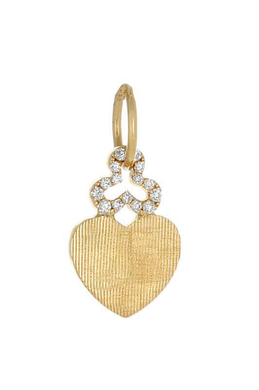 Mini Heart Charm-YELLOW GOLD-JEWELRYFINE JEWELEARRING-DEVON WOODHILL