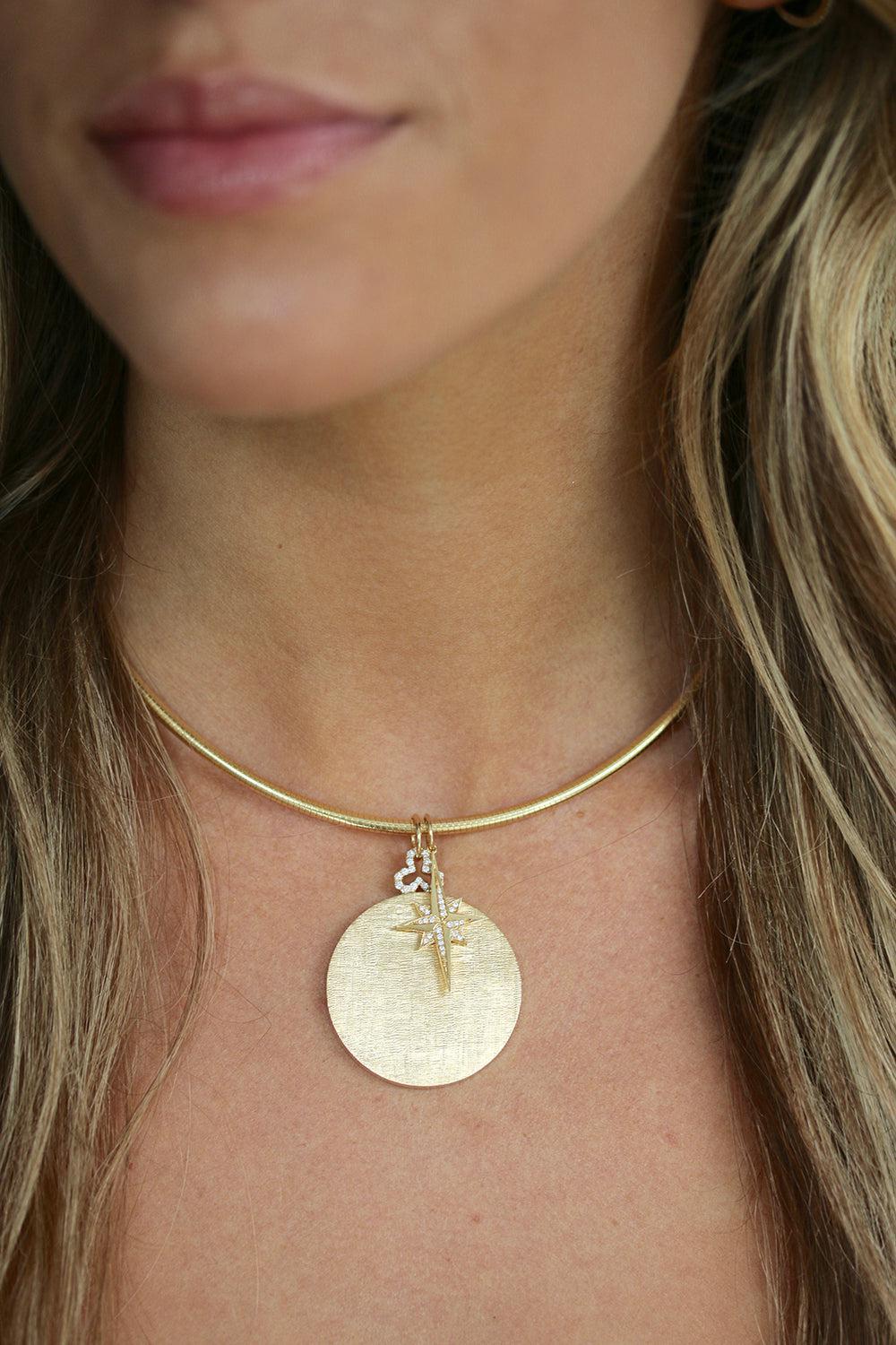 Devon Choker Necklace-YELLOW GOLD-16-JEWELRYFINE JEWELNECKLACE O-DEVON WOODHILL