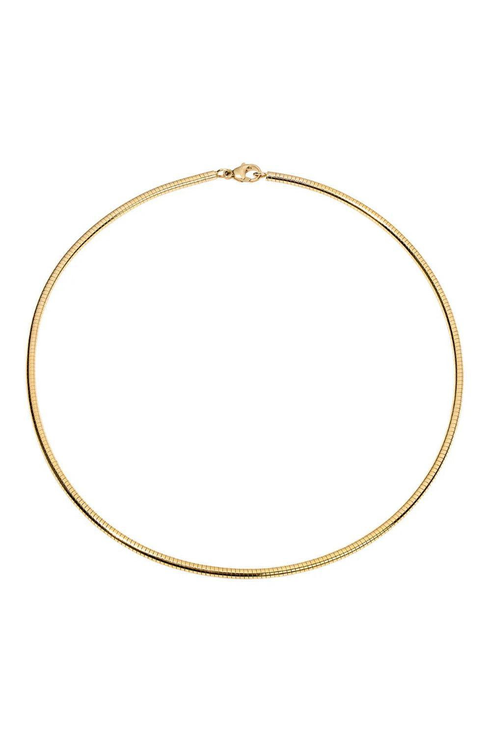 Devon Choker Necklace-YELLOW GOLD-16-JEWELRYFINE JEWELNECKLACE O-DEVON WOODHILL