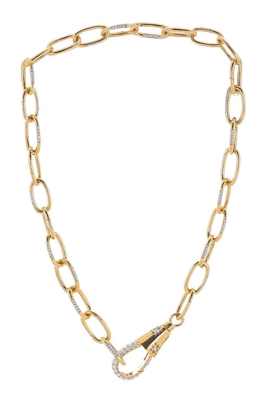 Diamond Starlight Comet Choker Necklace-YELLOW GOLD-16.25-JEWELRYFINE JEWELNECKLACE O-DEVON WOODHILL