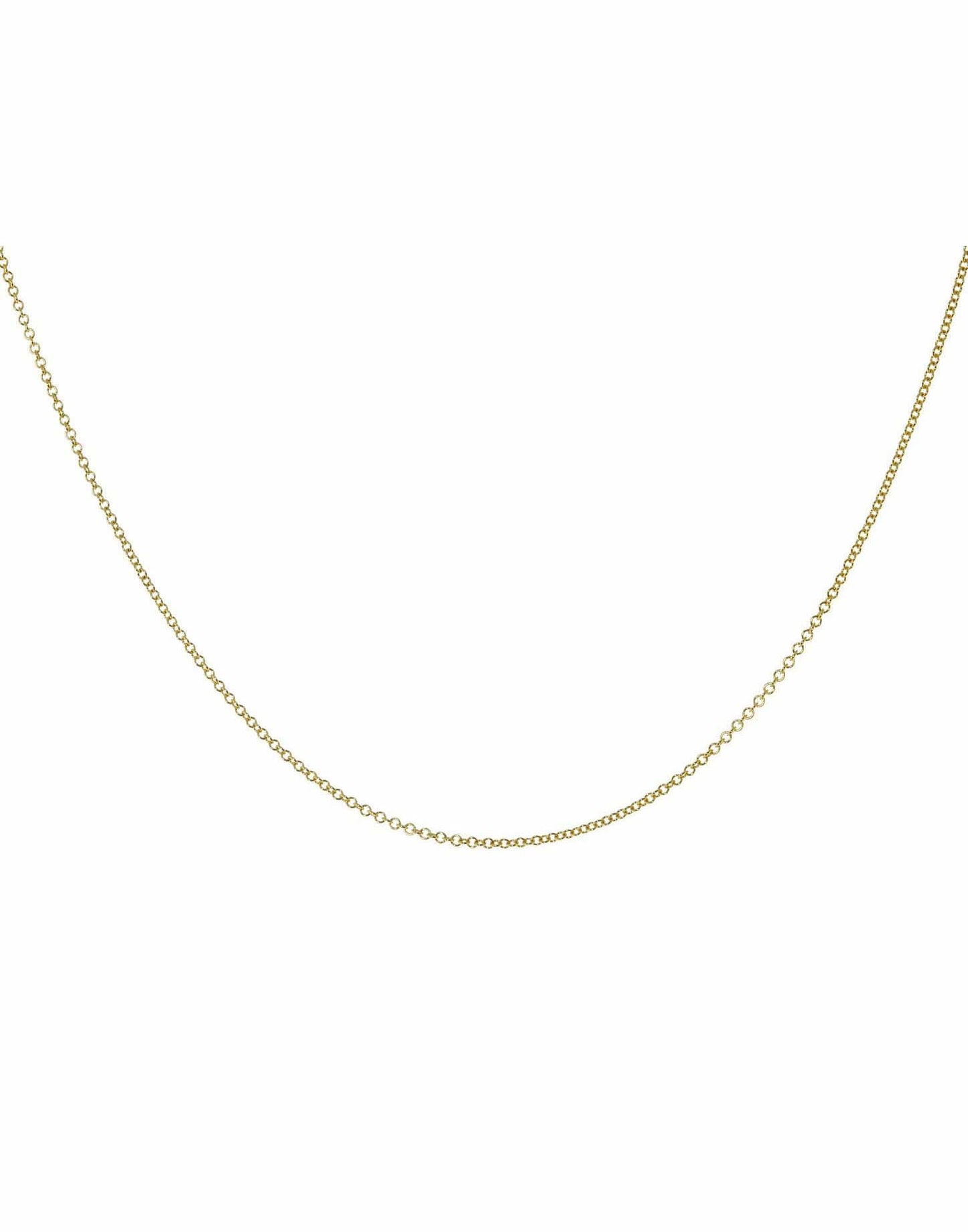 DEVON WOODHILL-1.3mm Cable Chain - 16"-YELLOW GOLD