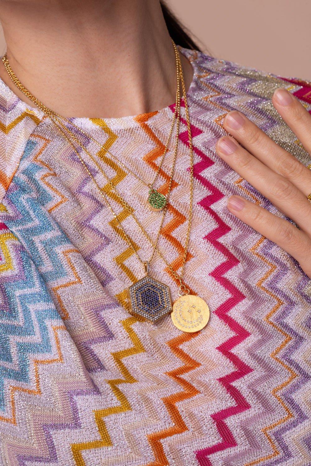 DEVON WOODHILL-Round Open Chain Link-YELLOW GOLD