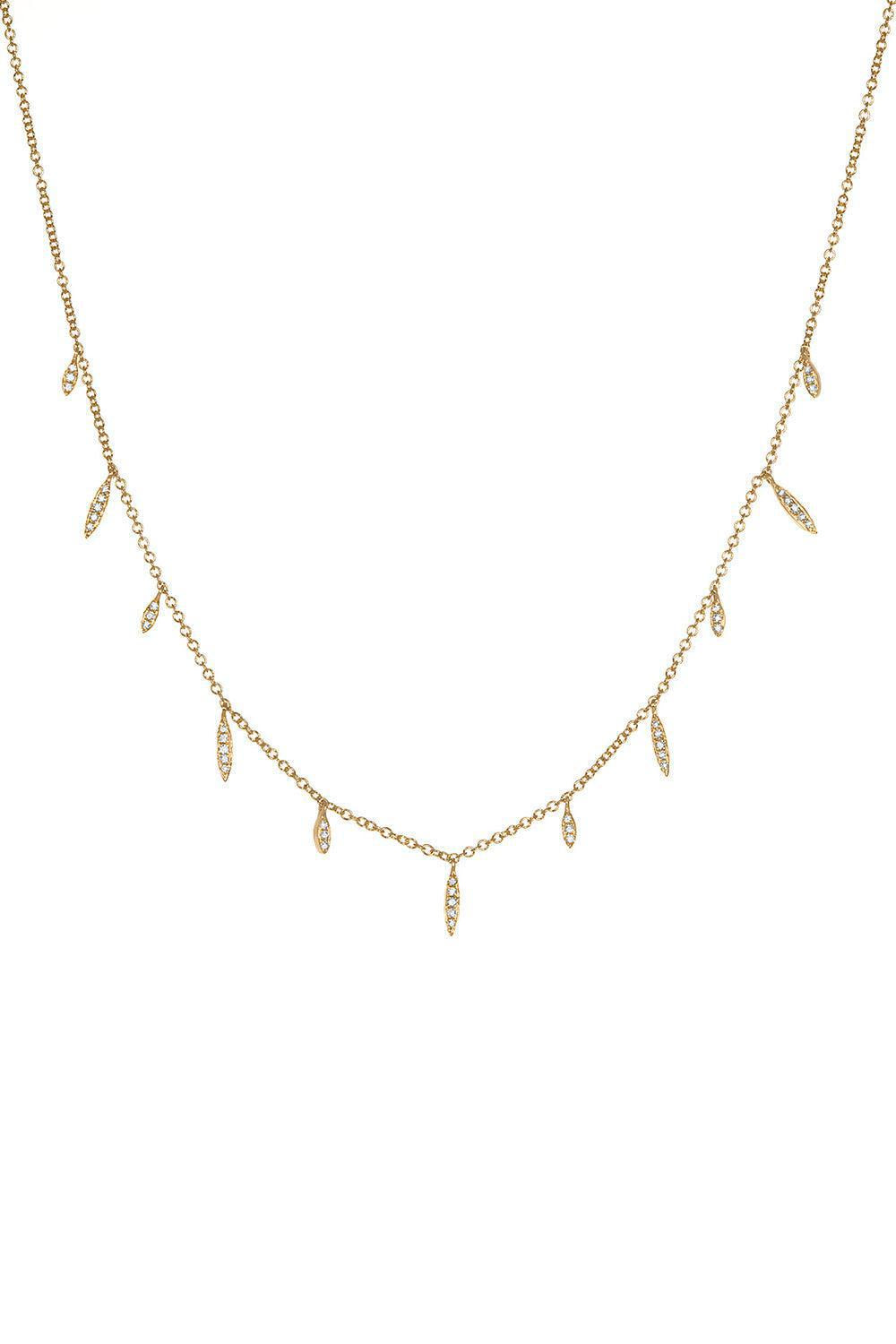 Diamond Eleven Wishes Necklace-YELLOW GOLD-JEWELRYFINE JEWELNECKLACE O-DEVON WOODHILL