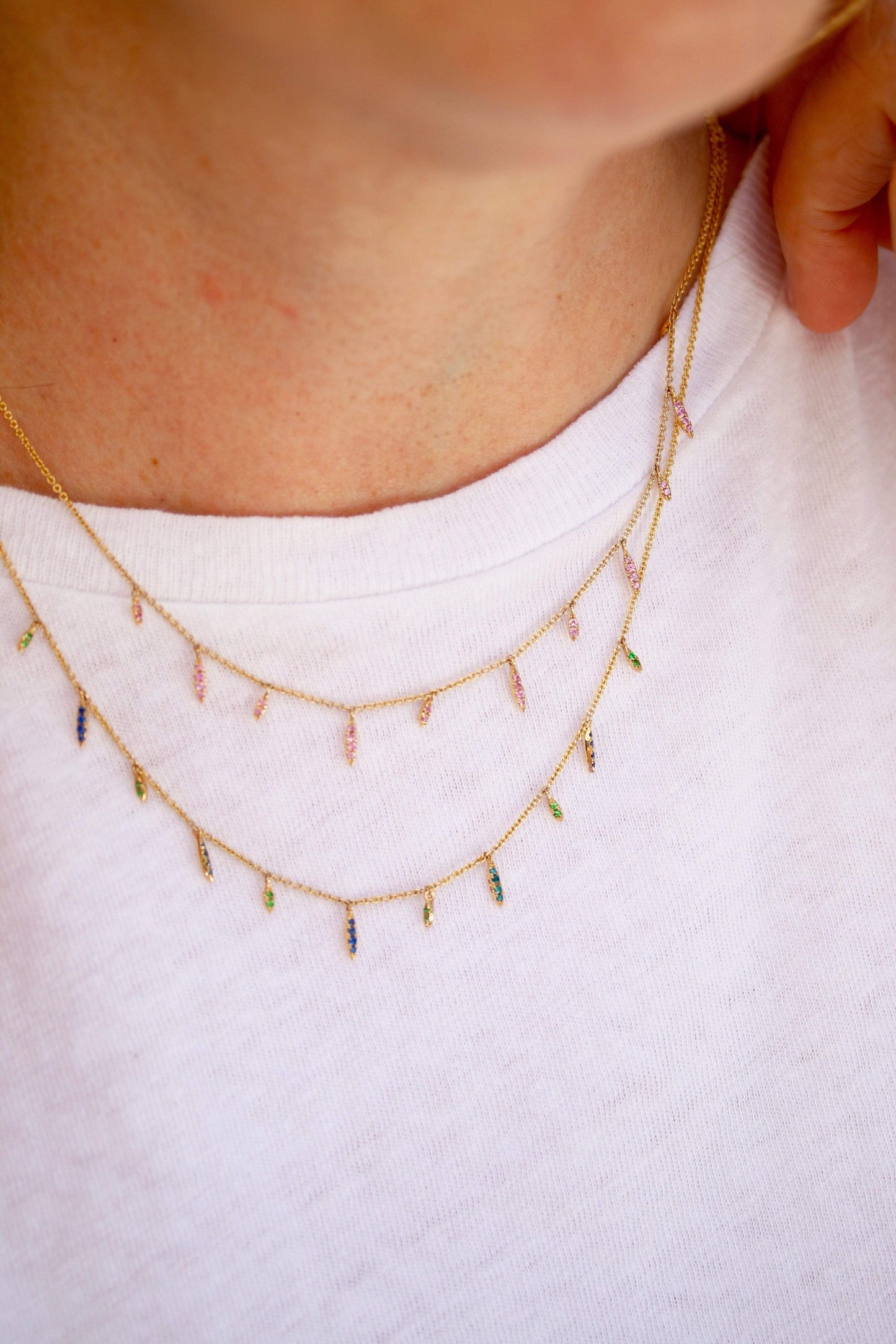 DEVON WOODHILL-Eleven Wishes Diamond Necklace - Yellow Gold-YELLOW GOLD