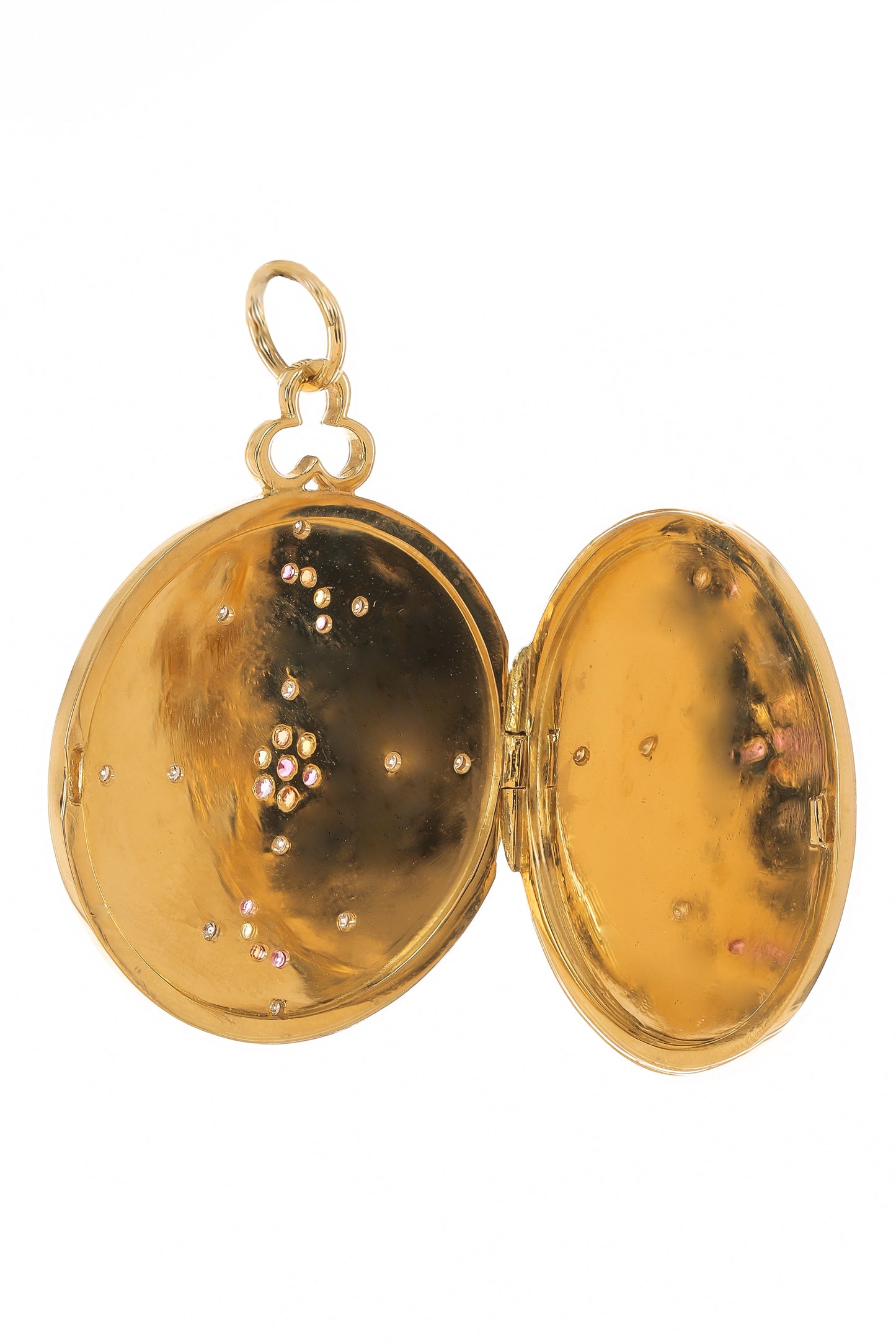 DEVON WOODHILL-Large Goddess Locket Necklace-YELLOW GOLD
