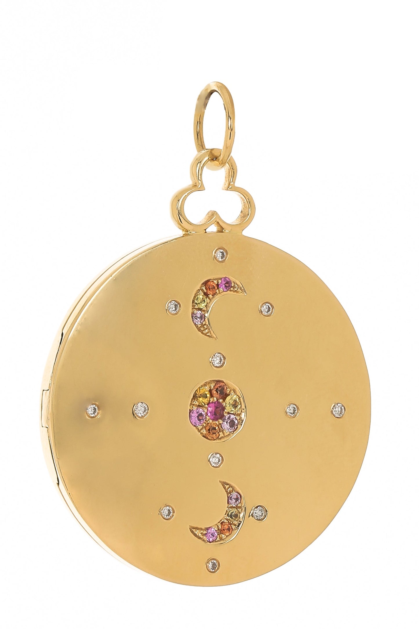 DEVON WOODHILL-Large Goddess Locket Necklace-YELLOW GOLD