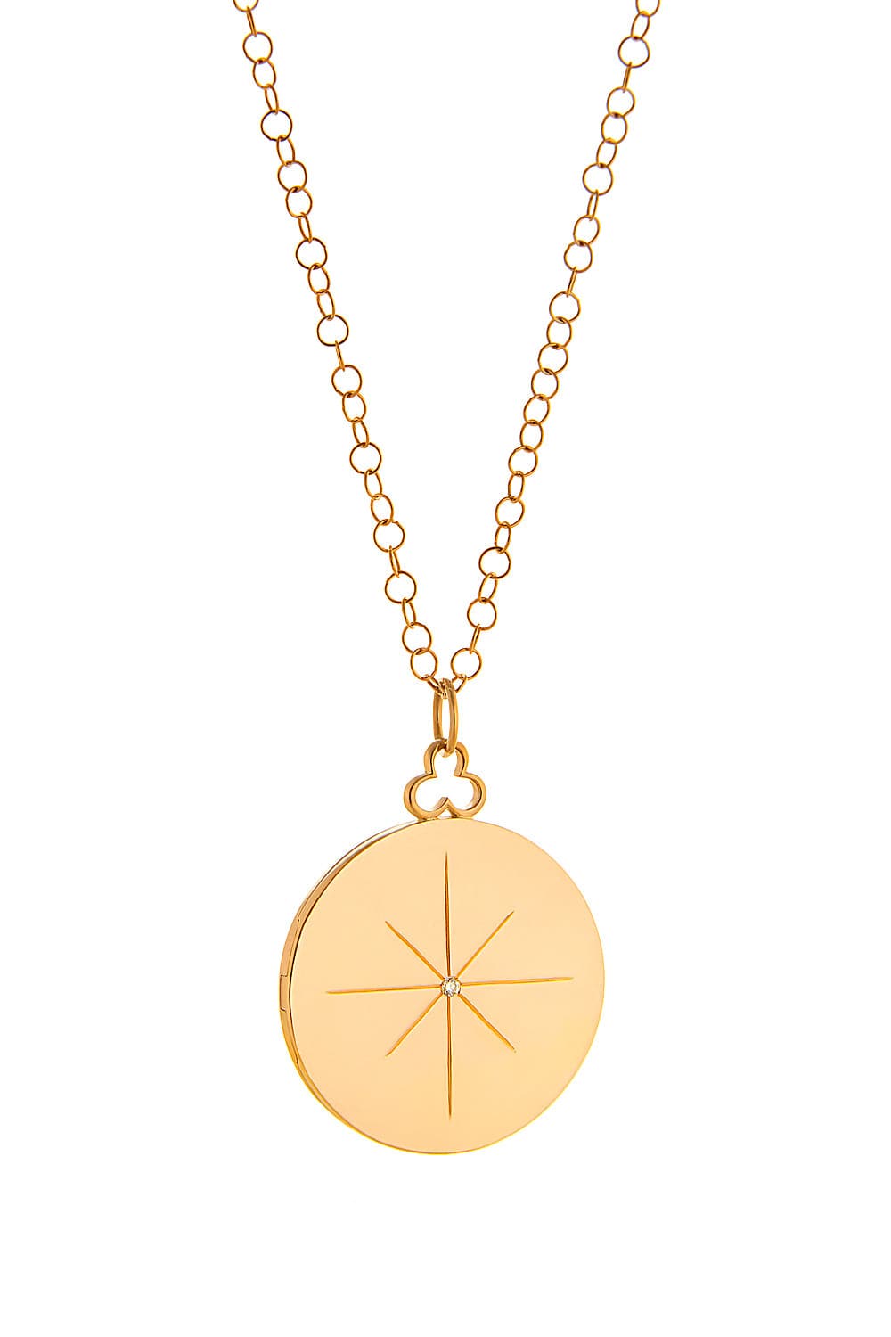DEVON WOODHILL-Large North Star Locket-YELLOW GOLD