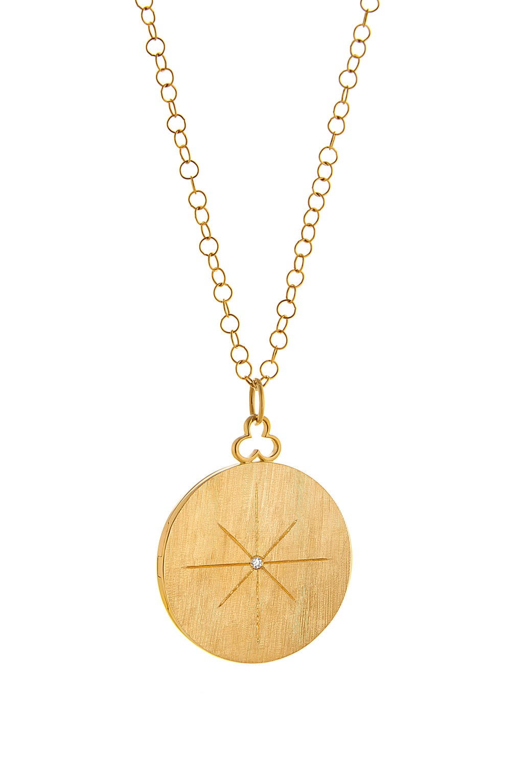 DEVON WOODHILL-Large North Star Locket-YELLOW GOLD