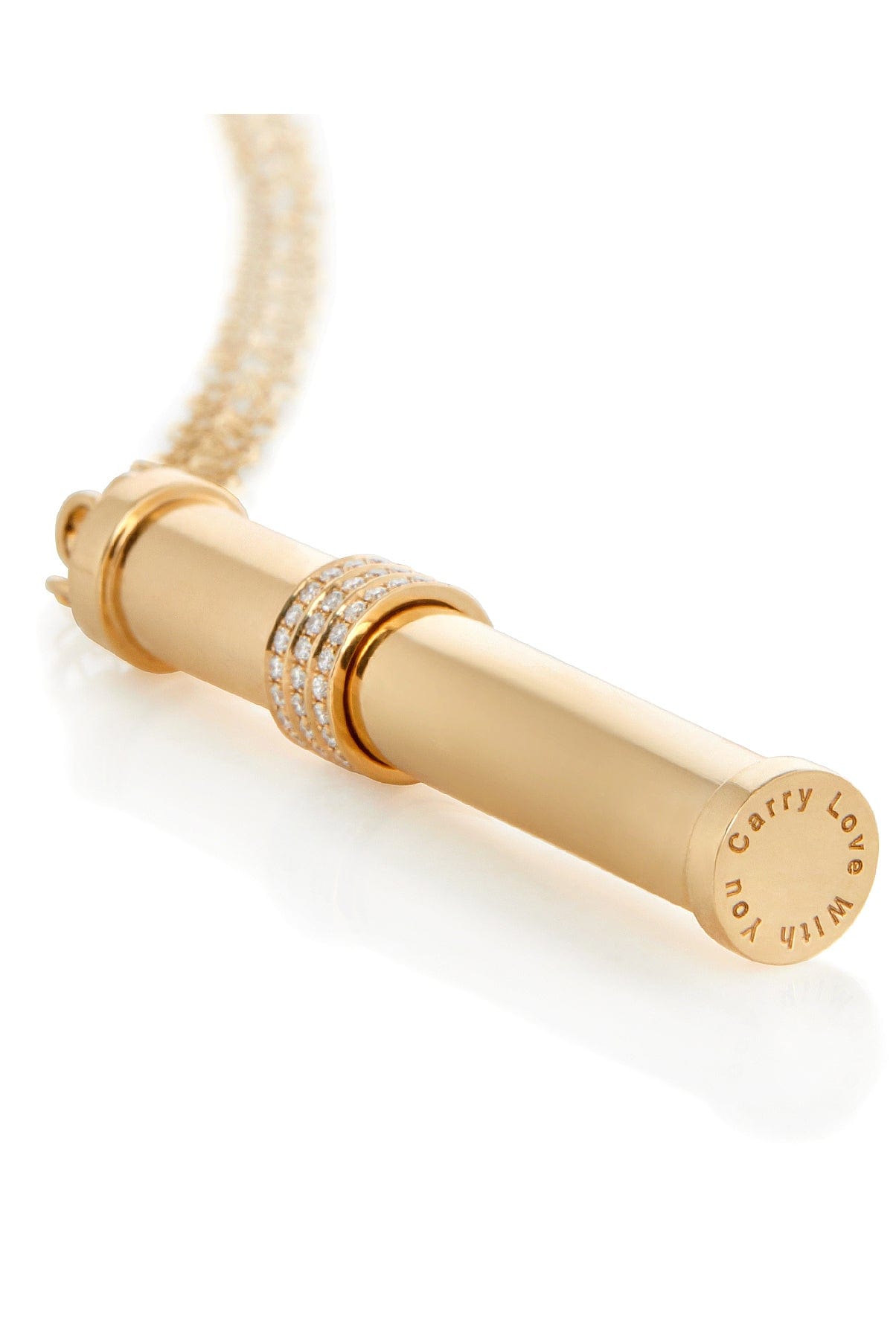 DEVON WOODHILL-Perfume Holder Pendant Necklace-YELLOW GOLD