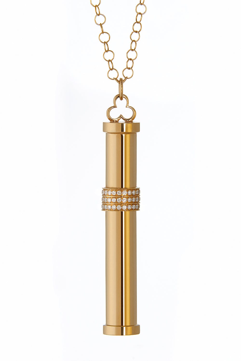 DEVON WOODHILL-Perfume Holder Pendant Necklace-YELLOW GOLD