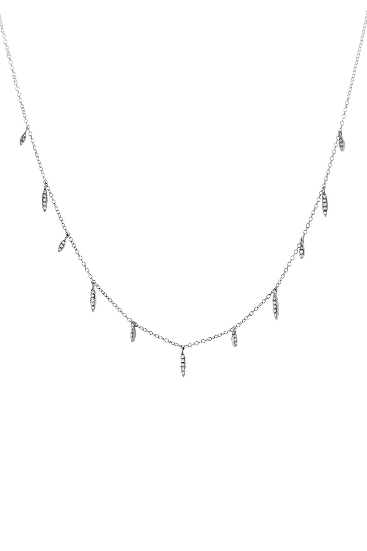 DEVON WOODHILL-Eleven Wishes Diamond Necklace - White Gold-WHITE GOLD