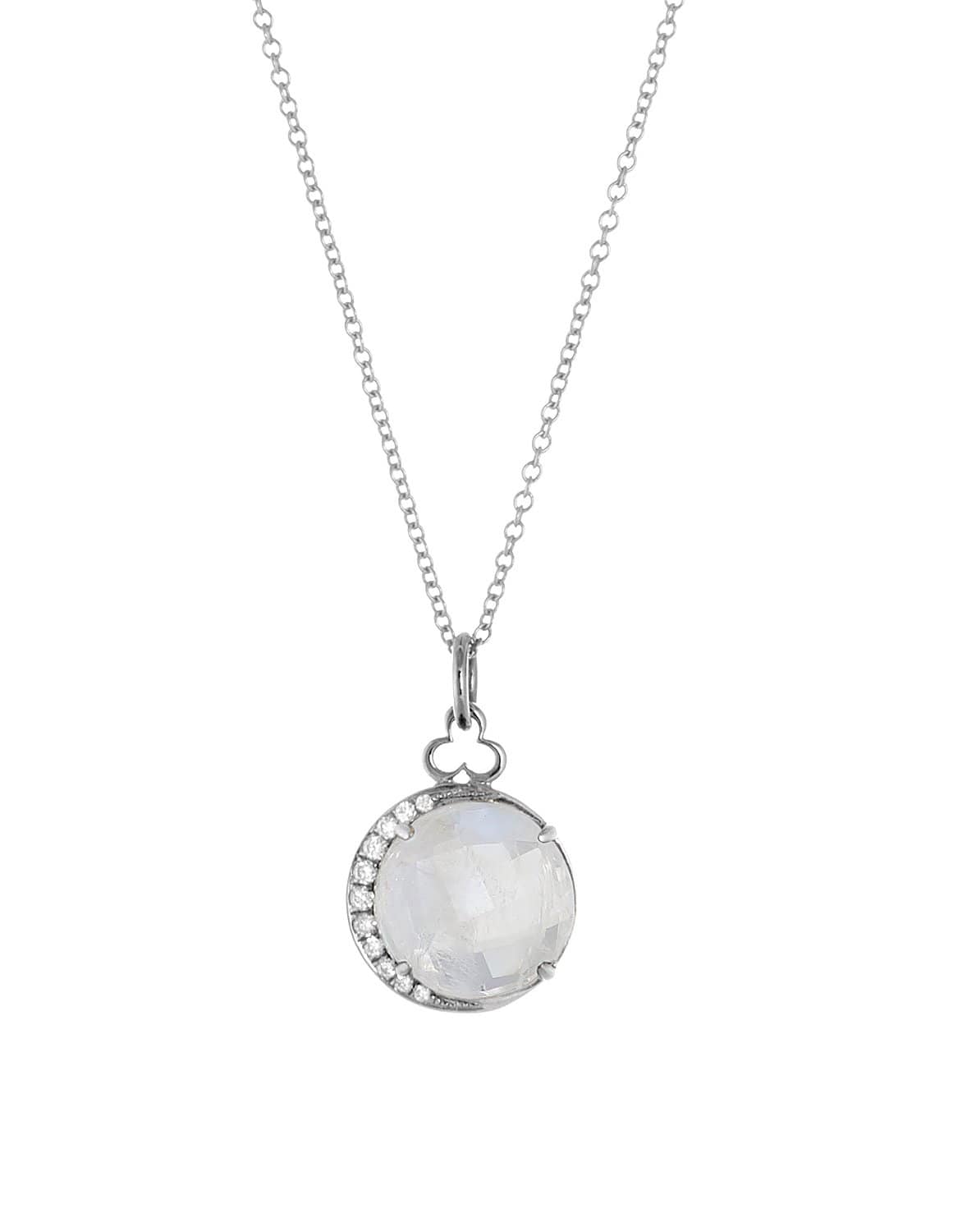 DEVON WOODHILL-Moon Charm - White Gold-WHITE GOLD