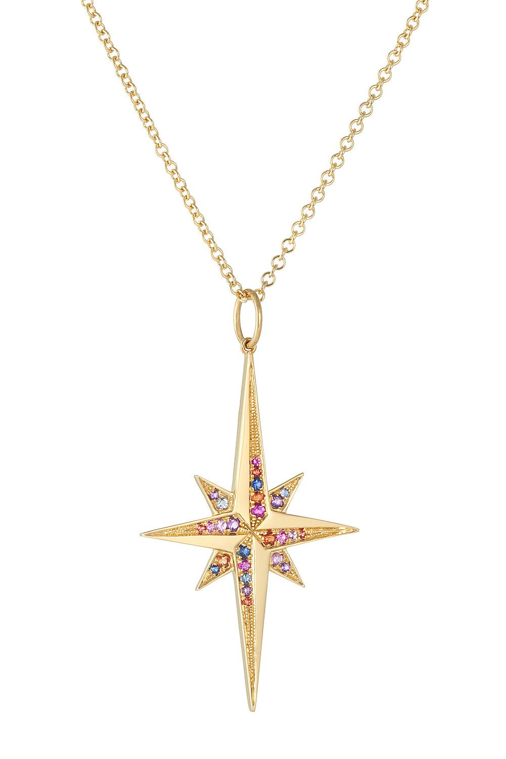 DEVON WOODHILL-Deluxe Sapphire Stellar Charm-YELLOW GOLD