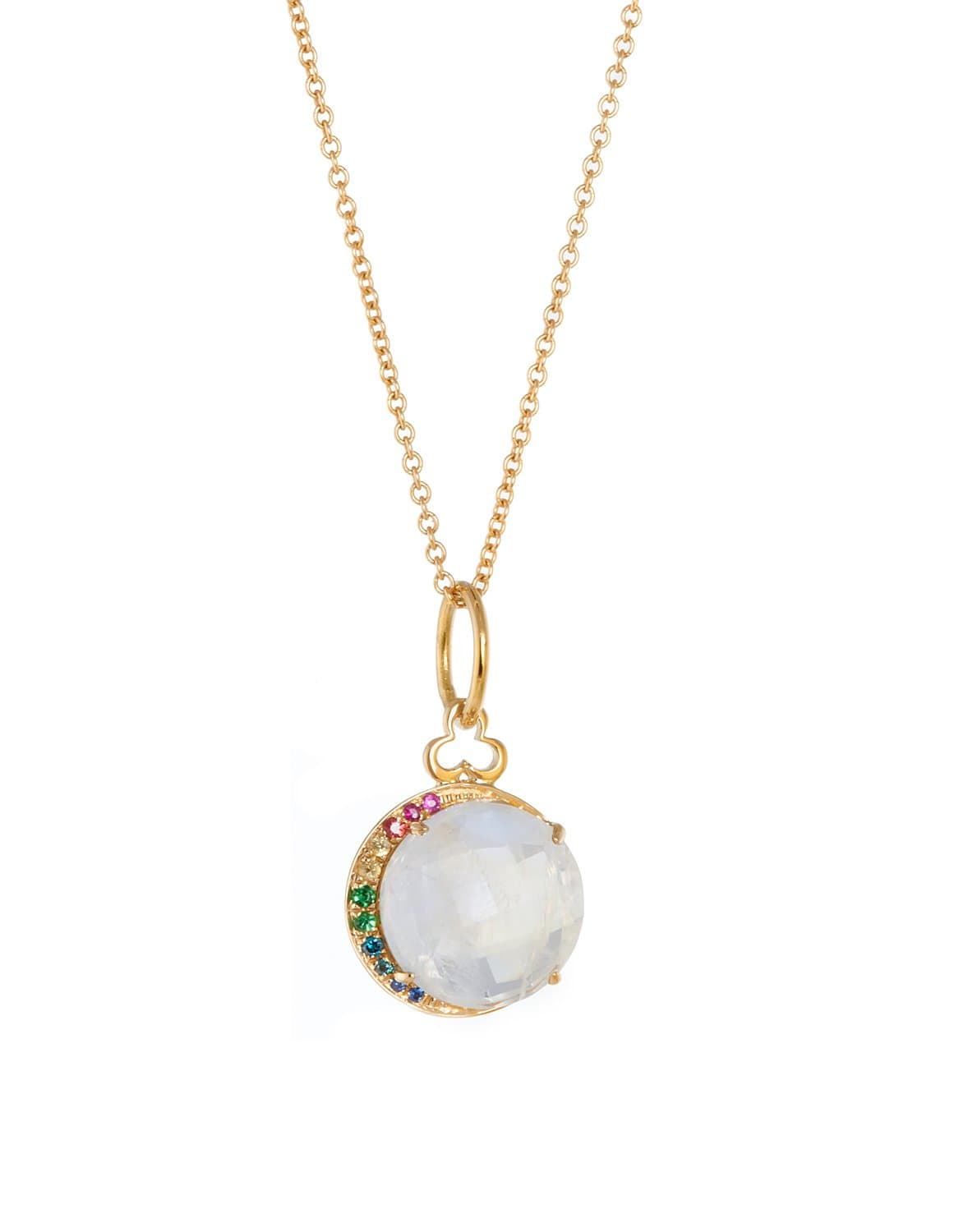 DEVON WOODHILL-Rainbow Moon Charm-YELLOW GOLD