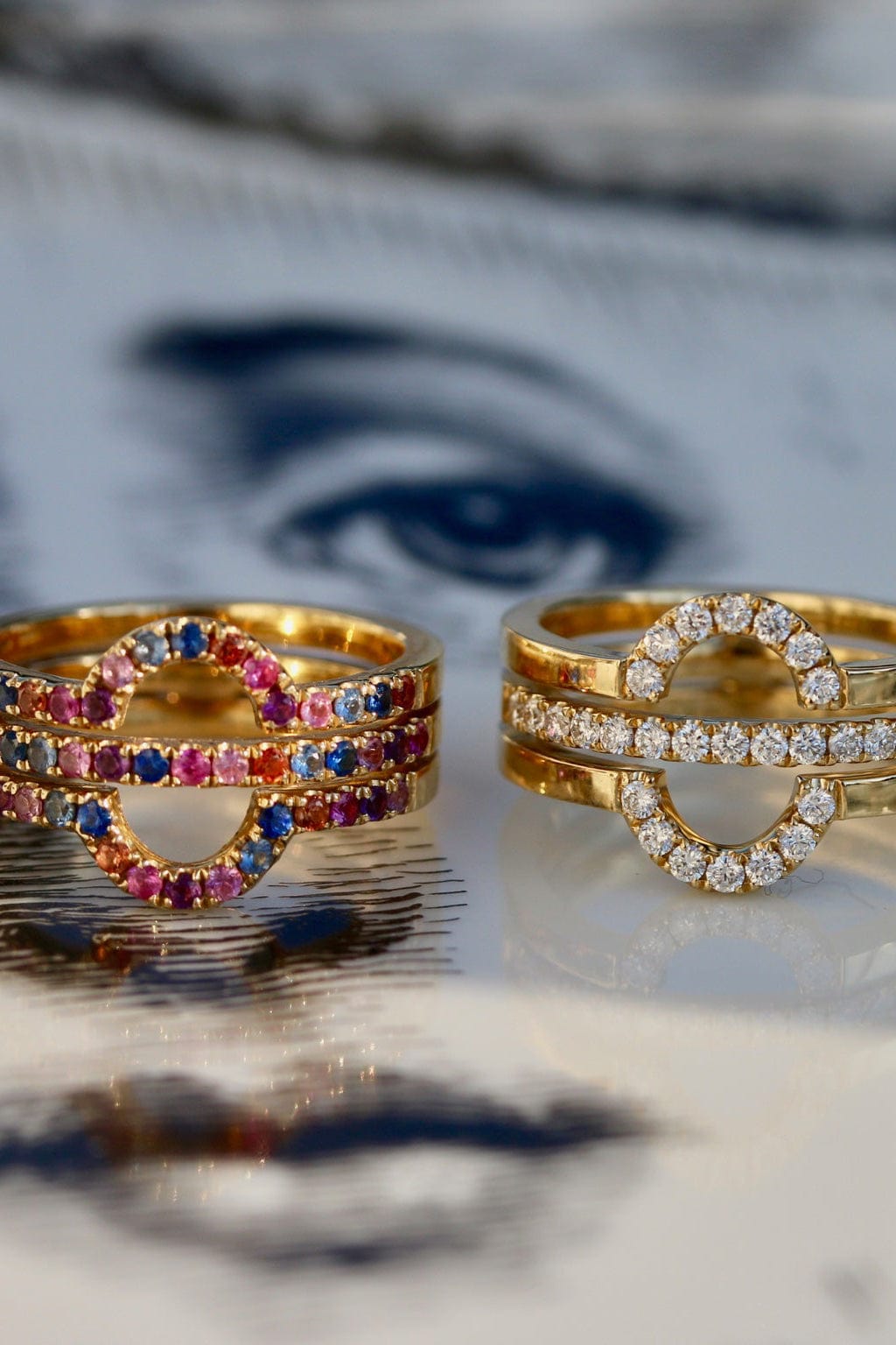 DEVON WOODHILL-Nicole Ring 45 Stones-YELLOW GOLD